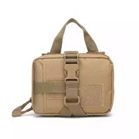 MOLLE-Compatible Tactical Handle Pouch with Buckle Closure